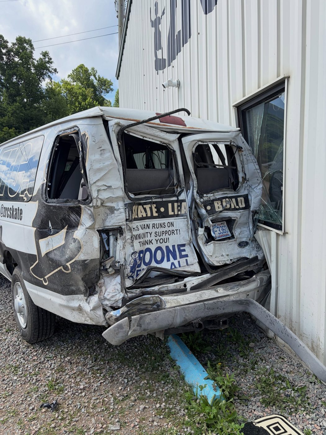 ZRC Skate lost its camp van to a crash. Here's how Boone can help. (photo 1 of 2)
